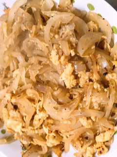 玉ねぎとたまごの中華風炒め物-レシピのメイン写真