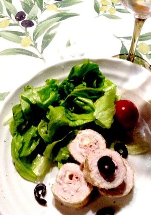 チーズと生ハム包み薄切豚肉のグルグル焼き-レシピのメイン写真