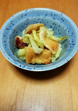 春キャベツと油揚げの甘酢和え-レシピのメイン写真