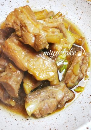 圧力鍋で♡豚軟骨と牛蒡と白菜の煮物♪-レシピのメイン写真