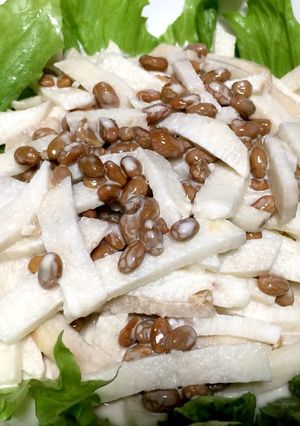 意外な組み合わせ♡長芋と納豆のマヨサラダ-レシピのメイン写真