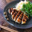 カフェ風、ポークステーキ。