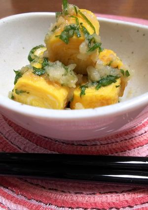 玉子焼きの大葉みぞれ(大根おろし)和え-レシピのメイン写真