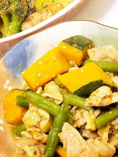 簡単すぎる!豚肉とかぼちゃの甘辛煮-レシピのメイン写真