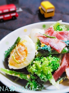 ほうれん草とブロッコリー♡ベーコンサラダ-レシピのメイン写真