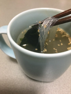 マグカップで作る韓国風春雨スープ-レシピのメイン写真