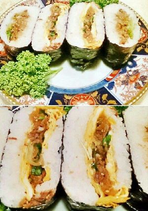 焼き肉&玉子焼きサンドおにぎり-レシピのメイン写真