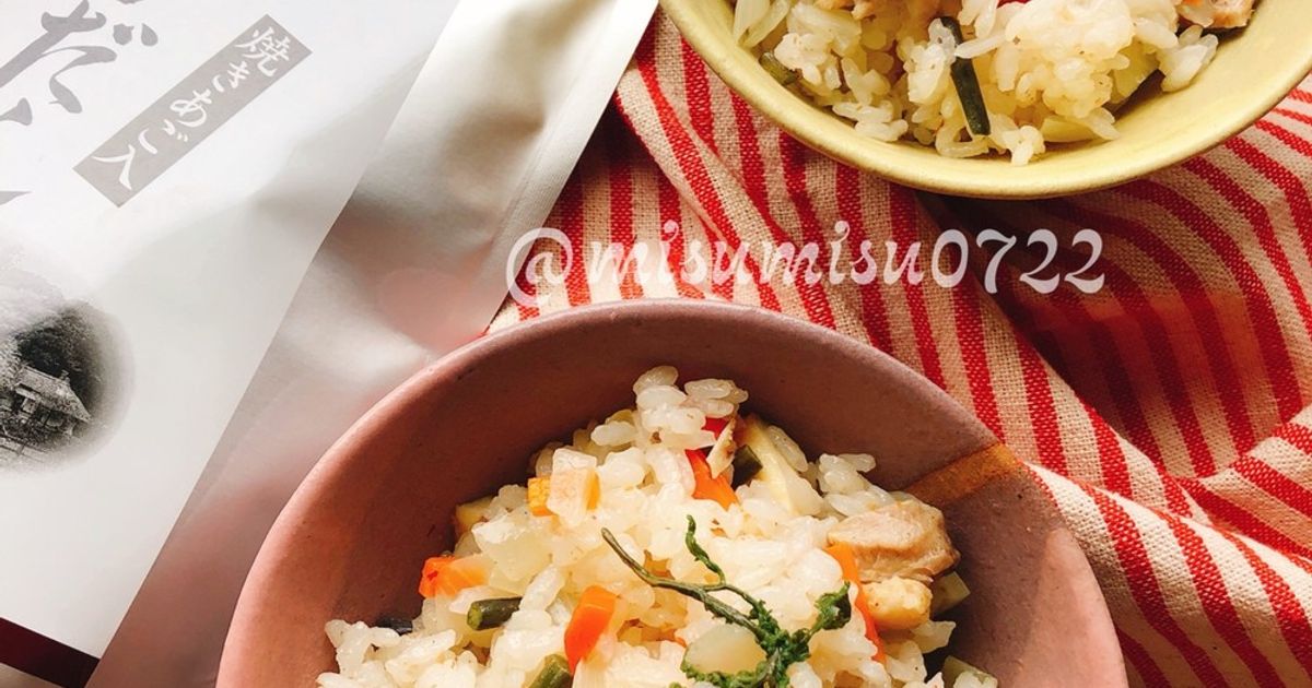 茅乃舎で鶏肉とわらびの炊き込みご飯(動画 by misumisu07