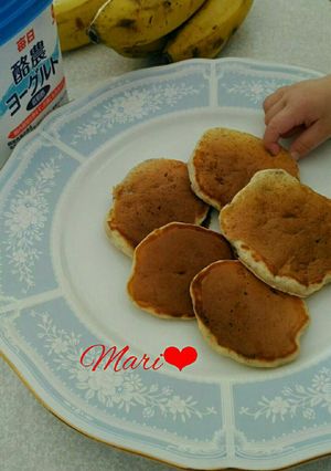 材料3つ！バナナ救済◎赤ちゃんパンケーキ-レシピのメイン写真