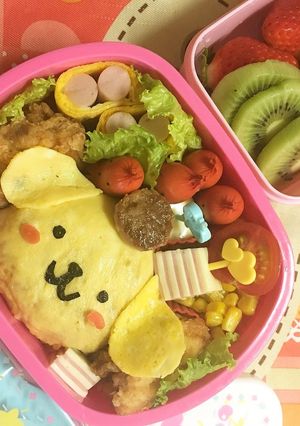ポムポムプリン　キャラ弁-レシピのメイン写真