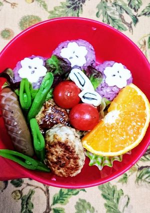 桜 弁当-レシピのメイン写真