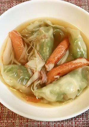 変わり餃子！ちくわのあんかけ水餃子！-レシピのメイン写真