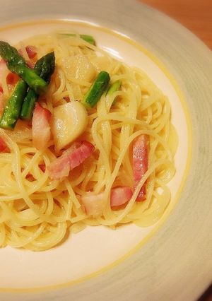 ☆アスパラとベーコンのにんにくパスタ☆-レシピのメイン写真
