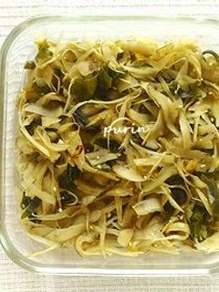 作り置きに♪ゴボウとワカメの麺つゆ炒め-レシピのメイン写真