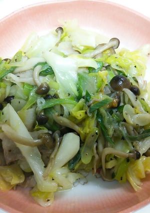 ネギ塩豚バラ野菜炒め-レシピのメイン写真
