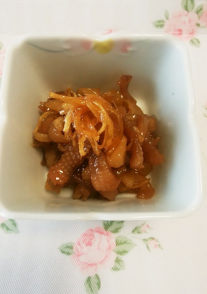 鶏皮のしょうが煮-レシピのメイン写真