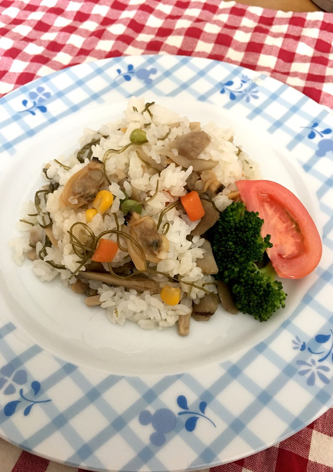 あさりと高野豆腐の煮物で、あさりごはん-レシピのメイン写真