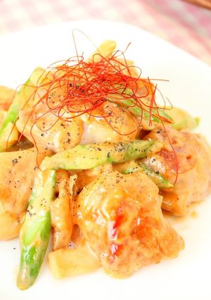 チキンとアスパラ★ピリ辛マヨソース-レシピのメイン写真