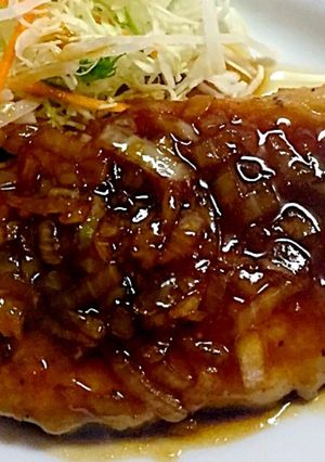 豚テキ オニオンバターソース-レシピのメイン写真