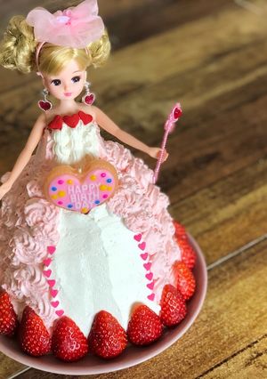 簡単！可愛い！ドールケーキ♡リカちゃん♡-レシピのメイン写真