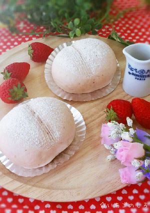 ふんわり～♥いちごヨーグルトのほっぺパン-レシピのメイン写真