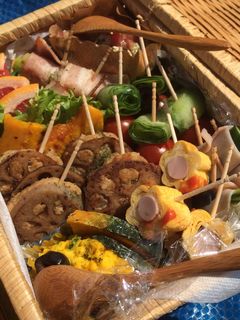 お花見弁当、レンコンのはさみ焼き-レシピのメイン写真
