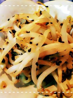 レンジだけで簡単!もやしのごま味噌サラダ-レシピのメイン写真