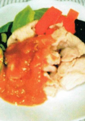ゆで豚肉の酢味噌かけ-レシピのメイン写真