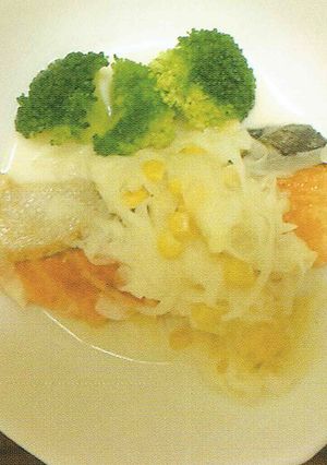 鮭と野菜のクリーム煮-レシピのメイン写真