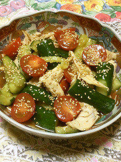 鶏胸肉の中華風サラダ-レシピのメイン写真