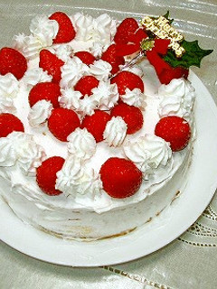 かんたんクリスマスケーキ-レシピのメイン写真