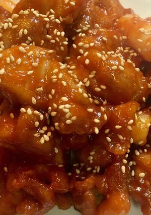 トッポギ入り甘辛ヤンニョムチキン-レシピのメイン写真