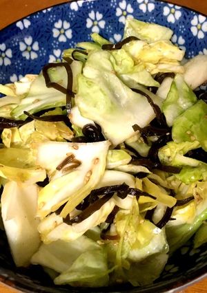 超簡単キャベツと塩コブの和え物(^^)-レシピのメイン写真