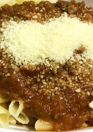 美味しい　ミートソース　ワインの香り-レシピのメイン写真