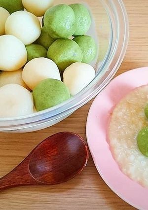 簡単白玉&抹茶だんご-レシピのメイン写真