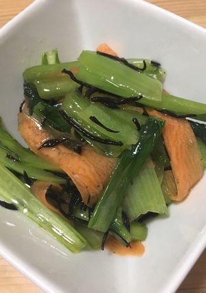 小松菜シャキシャキひじきサラダ-レシピのメイン写真