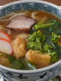 煮豚とお揚げ入りカレーうどん-レシピのメイン写真