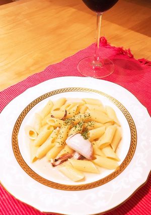 イカのレモンクリームペンネ-レシピのメイン写真