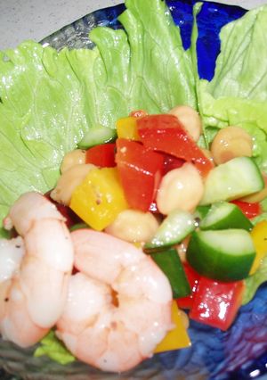 サラダ酢で♪エビとお豆のサラダ-レシピのメイン写真