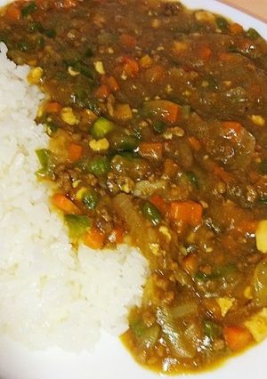 お味噌汁リメイク！和風キーマカレー-レシピのメイン写真