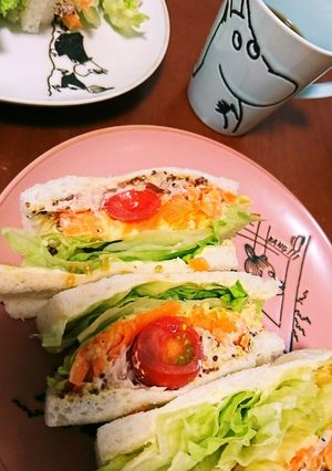 【減量中】わんぱくサンド風?に挑戦!-レシピのメイン写真