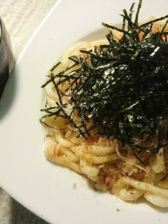 【男飯】焼き梅うどん【鰹海苔】-レシピのメイン写真