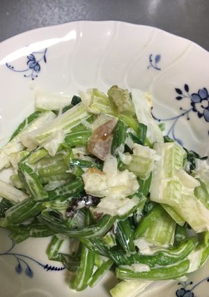 ほうれん草とセロリのサラダ-レシピのメイン写真