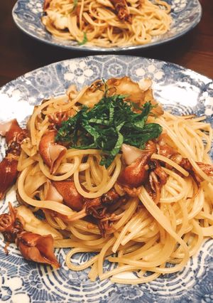 ホタルイカと舞茸のパスタ-レシピのメイン写真