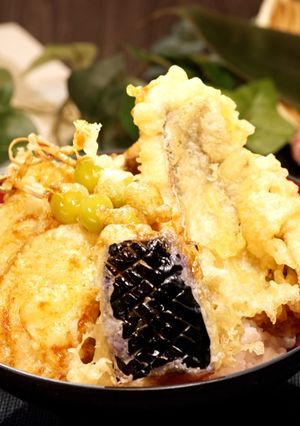 鯛の梅しそ天丼【食遺産】-レシピのメイン写真