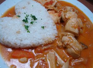 バレンタインに☆チキンのトマトクリーム煮-レシピのメイン写真