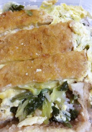 キャベツでカツ丼-レシピのメイン写真