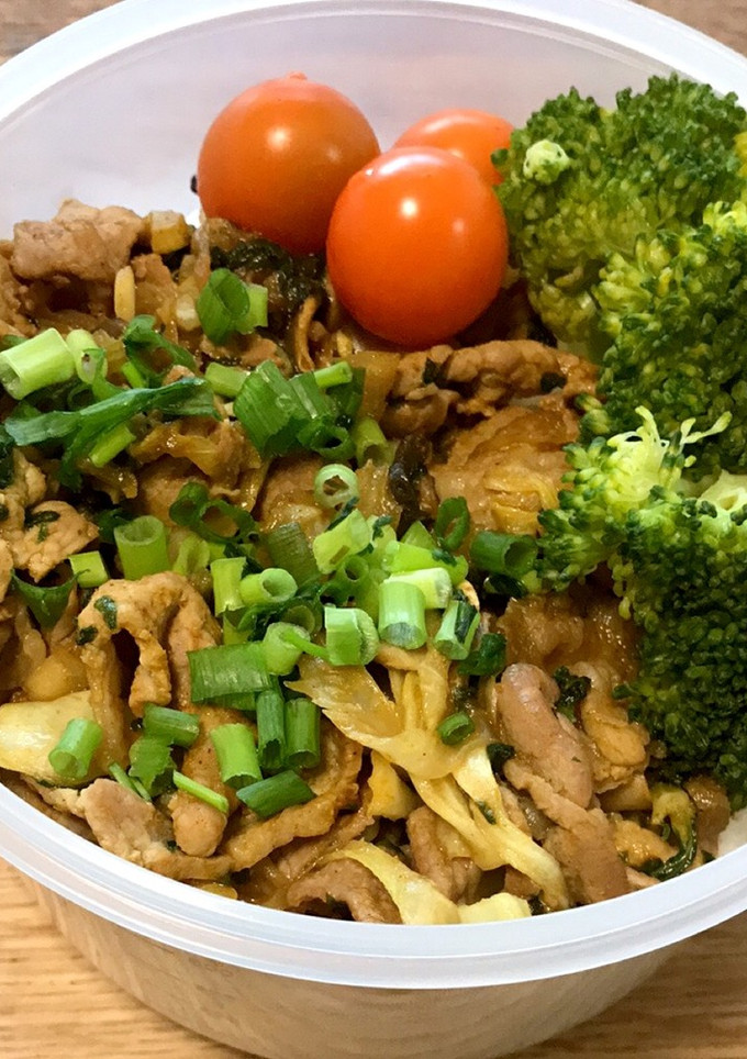 簡単 カレー風味の豚丼-レシピのメイン写真