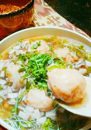 冷蔵庫の有りモノで｢海老ふわSOUP｣-レシピのメイン写真