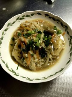 ふわふわつくねのみそあんかけ-レシピのメイン写真